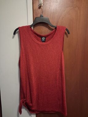 bobeau Red Sleeveless Tank with Side Tie
